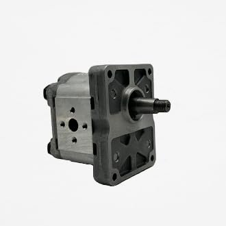 Bomba Hidráulica 6,75 L/min (4,5 cc/rev), 250 bar, Eje Cónico 1:8, Puertos Brida en Cruz, Montaje Europeo marca Hydrosila. Para Tractor, Prensa Hidráulica y Grupo Hidraulico