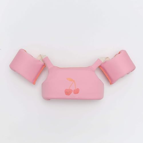 SUNNYLiFE Toddler Puddle Jumper | Floatie Jacket 3-6 | Cotton Candy Cherry