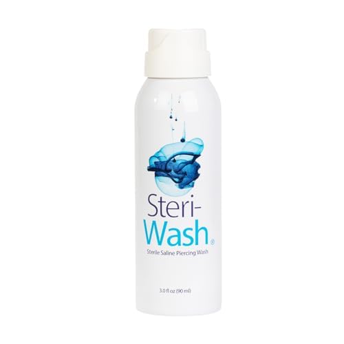 STERI-WASH Aftercare Piercing Spray, Sterile Saline Solution, 89 ml