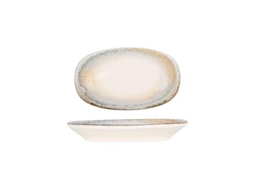 Bonna Placa de servicio - Knidos - Porcelana - 15x8.5 cm - juego de 4