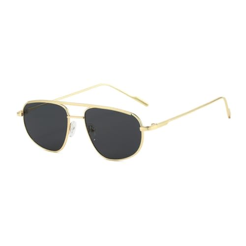 Lunettes ovales vintage monture métal légère protection intégrale UV400