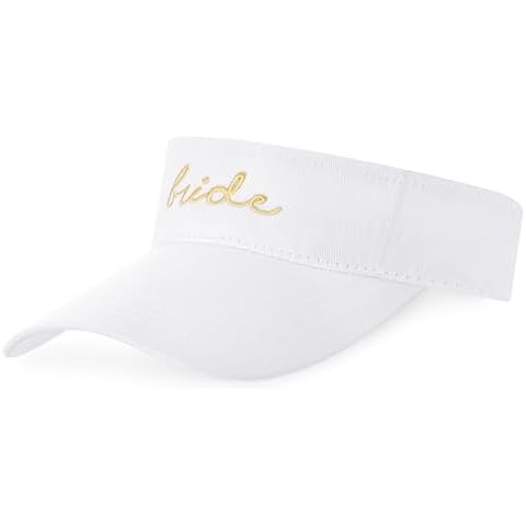 Mumucove Bride Embroidered Visor Hat Cover