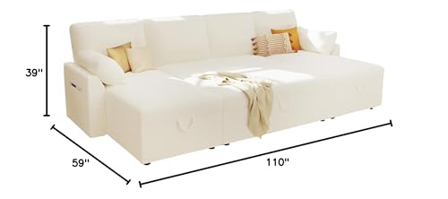 Vanacc Sleeper Sofa, 110 Inch Oversize thumb #1