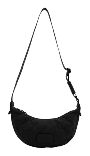 Sac à épaule bandoulière Hetta Halfmoon noir Seidenfelt Manifaktur chic