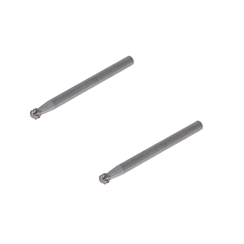 Fresas rotativas Auniwaig 3mm diámetro doble cortado 2 piezas miniatura 1