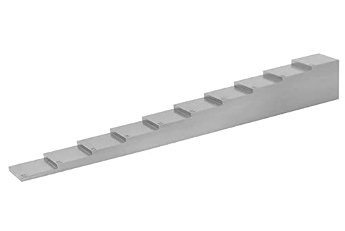 Ultrasonic Calibration Blocks 10 Step 0.1'' 0.2'' 0.3'' 0.4'' 0.5'' 0.6'' 0.7'' 0.8'' 0.9'' 1'' Test Calibration Block for Ultrasonic Thickness Gauge Thickness and Linearity in NDT Testing with miniatura 3