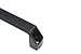 HLGHLG Industrial Pull Handle 120mm for 3030 & 4040 Aluminum Extrusion Aluminum Alloy Handles with M6 M8 Screws and Nuts for CNC Machine, Enclosure, Cabinet, T-Slotted Frames (Black)