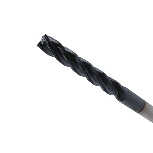 Image of 1 /2in Solid Carbide Long End Mill,4 Flutes,30 Degree Helix,AlTiN Coated Bits Tool for Medium Hardness Steel, Brass, Iron