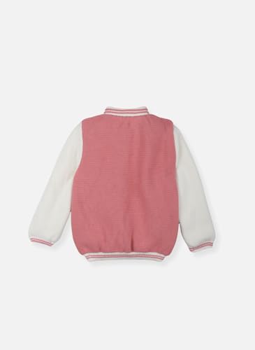 Bomber bébé bicolore écru pétunia veste souple 36 mois - 2