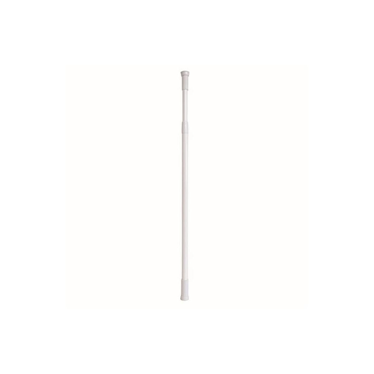 Barre tringle pour rideau de douche extensible MSV blanche 140-260cm