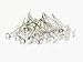 Crystal Clear Diamond Pixie Corsage / Boutonniere Pins 3/4" 100pcs