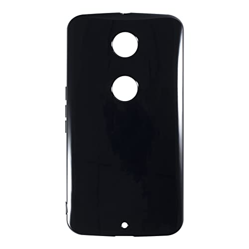 Shantime Soft Case Compatible with Google Nexus 6, Slim Shockproof Bumper Protective Back Cover, Anti-Scratch Flexible Shell, Grip-Friendly(Black)