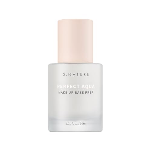 【S.NATURE/エスネイチャー】PERFECT AQUA MAKEUP BASE PREP パーフェクトアクア メイクアップ セラムプライマー 30ml/化粧下地/皮脂崩れ防止/化粧のりup/ノンコメドジェニック処方/EWGグリーン等級成分/スクワラン