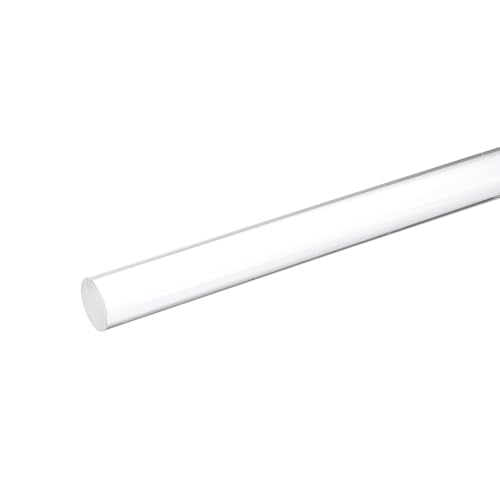 Image of MECCANIXITY Acrylic Round Rods 1-3 /16 inch x 12 inch Clear Acrylic Dowel Rods Sticks Plastic Sticks Strip for DIY Crafts Lighting Gardening Decoration - 30mm x 300mm