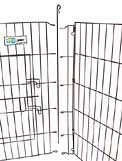 48" H x 24" 8 Panel GoGo Silver Zinc Exercise Pen w/Door