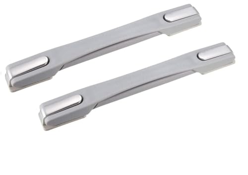 Image of Luggage Wheel,Handle,Lock Only for Replacement and Repair for VIP, Safari, Skybag, Amrican Tourister Suitcases Luggage Part (2 Pcs Grey(N) Handle)