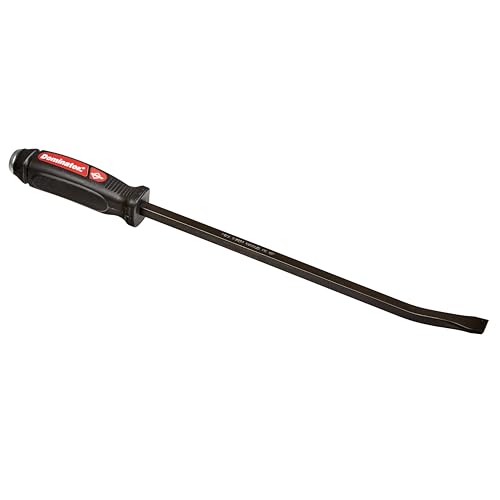 Image of Mayhew 60144 12-C Dominator Pry Bar, Curved, 17-Inch OAL | Fully Heat-Treated Steel, Strikeable Cap & Shock-Absorbing Ergonomic Handle