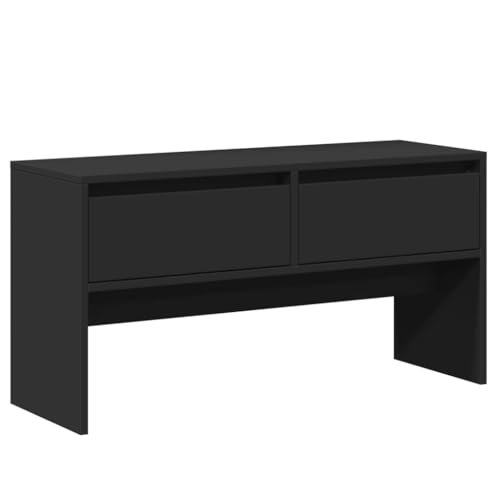 Banc à chaussures en bois noir et porte-manteau design chic - 7