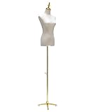 Nouveau style amélioré : contrairement aux supports de mannequin traditionnels, notre support de mannequin contient le corps, la tête, les bras en bois massif, le support en métal et la base rectangulaire, qui sont tous amovibles et assemblés.Support en métal doré et base solide pour supporter des vêtements lourds, des costumes, des robes de mariée, des meubles et des matériaux de décoration.Base antidérapante pour une plus grande stabilité.Évitez de rayer le sol lorsque vous déplacez le modèle.