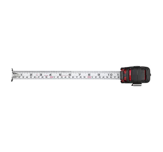 TAJIMA GS-Lock - Cinta métrica de 5 m x 2,5 cm con clip compatible y gancho magnético con cuernos, GS-MC165MBW
