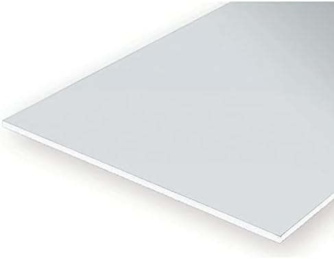 Evergreen 9008 White Polystyrene Sheet Set of 3 White image 4