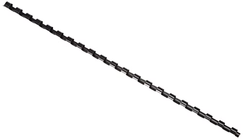 Genie 11181 Plastikbinderücken (A4; 30 cm; Kunststoff; 6 mm; 25 Blatt; geeignet für alle Spiralbindegeräte) 50 Stück schwarz