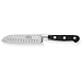 Produktbild Richardson Sheffield V SABATIER Santoku-Messer, 17,5 cm lange Klinge, gehärteter Klingenstahl, rostfrei, extrem scharf, Profi Messer, Chefmesser, Universalmesser, mit Kullenschliff, Silber/Schwarz
