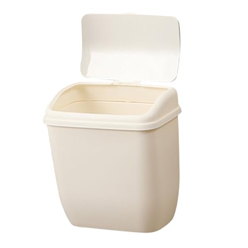VALICLUD Pattumiera da Parete Bianca per Cucina e Bagno Contenitore Sospeso Facile da Installare Cestino Rifiuti per Armadio e