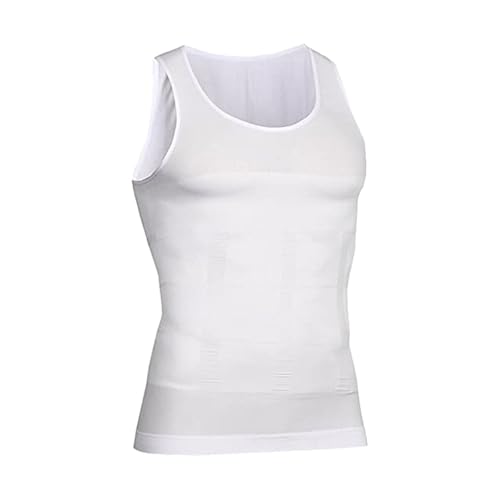 Mens Slimming Body Shaper Compression Vests Workout Muscle Tank miniatura 1