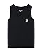 Runhit Boys Compression Tank Top Youth Athletic Quick Dry Base Layer shirt Black XS