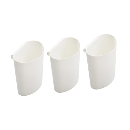 TIDTALEO Cesto Portaoggetti Sospeso in Plastica Resistente, Secchio Appeso Leggero Per Carrello Mobile Ruote, Organizer Salvaspazio Per Casa, Salone Di Bellezza e Cucina, Set Da 3 Pezzi