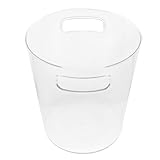 Seau de fleuriste : idéal pour la décoration de terrasse, convient également pour la chambre, le salon, le balcon, etc., seaux à fleurs transparents