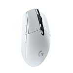 Logitech G305 LIGHTSPEED Wireless Gaming Mouse, Hero 12K Sensor, 12,000 DPI, Lightweight, 6 Programmable Buttons, 250h Battery Life, On-Board Memory, PC/Mac - White