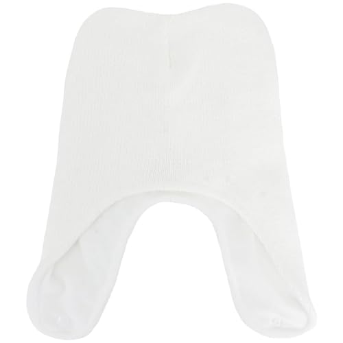 Adventure Time Beanie Hat Finn Adult Cosplay Winter Knit Cap with Snap Button for Men and Women White One Size