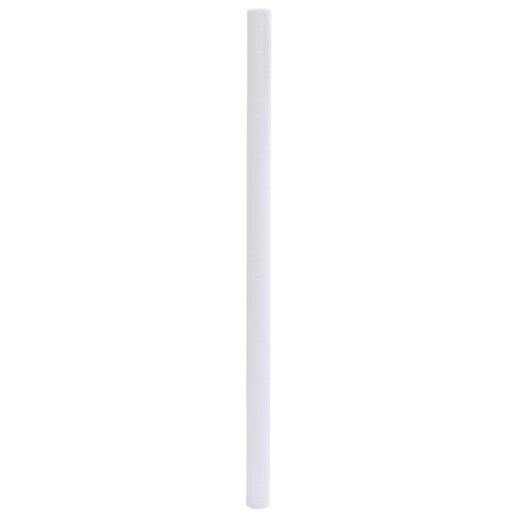 Lámina para ventana de PVC blanco mate, 60 x 500 cm, autoadhesiva, opaca, para baño, dormitorio, oficina, con protección UV y protección contra el calor, recortable