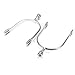 QKDS 1 Pair Horse Spurs Western Stainless Steel Spurs w/Roller Ball for Equestrian Boots Men Women Ri-der Horsemanship Lovers, Horse Riding Accessories(Size:Women Horse Spurs)