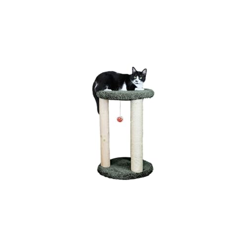 Rascador redondo Maykoosh 16x16x24 pulgadas gris miniatura 1