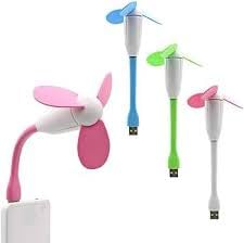 Image of Duxk Portable and Flexible (Three Blade) USB Fan for Smart Phone,Computer,Power Bank (1)