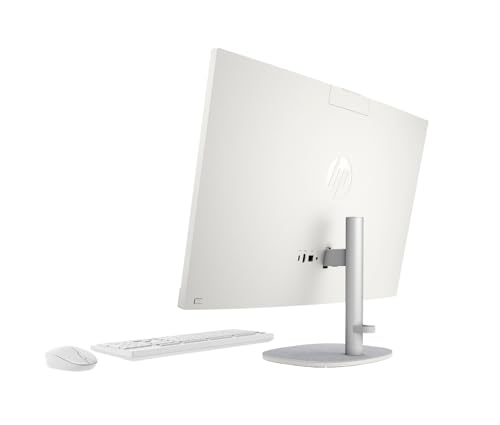 Image of HP OmniStudio All-in-One, Intel Core 5 120U (i5 14th gen), (8GB DDR5, 512GB SSD), IPS, Micro-Edge, Anti-Glare, FHD, 23.8''(60.5cm), Win 11, Office 24, Cotton White, 4.98kg, FHD IR Camera,24-cu0577in
