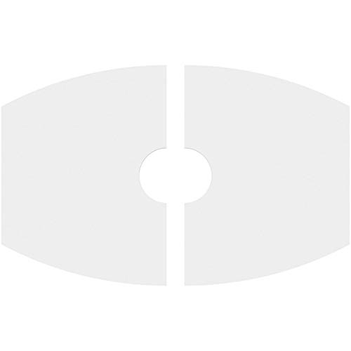 Image of Ekena Millwork CMP24X16KY2-04000 Kailey Architectural Grade PVC Contemporary, Two Piece Urethane Ceiling Medallions 24 inchW x 16 inchH x 4 inchID x 13 inchC x 1 inchP