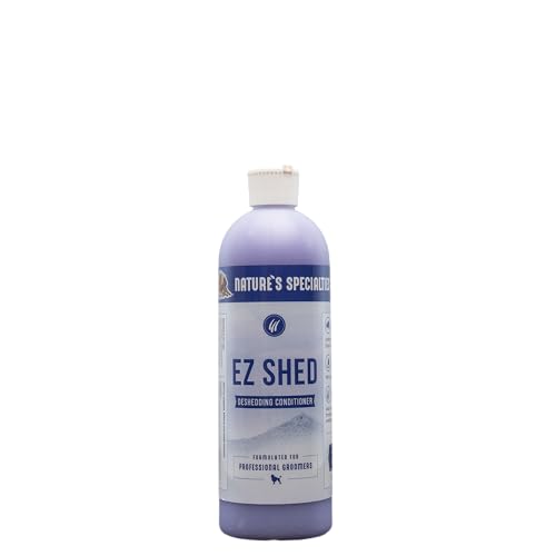 Nature's Specialties EZ Shed Conditioner für Hunde - Entfernt Unerwünschte Haare & Befeuchtet die Haut - Verringert das Scheuern - Pflegt das Fell des Hundes - Herrlicher Duft, 473ml