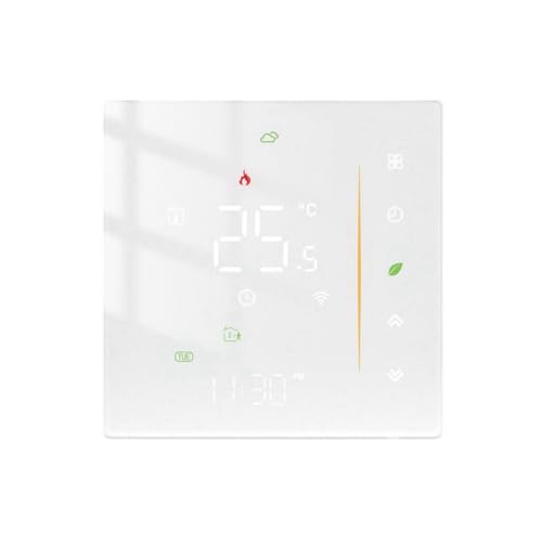 Pawnath TUYA Termostato Inteligente Programable Termostato de Calefacción para el Hogar Termostato de Calefacción por Suelo Radiante de Agua WiFi Controlador de Temperatura, A