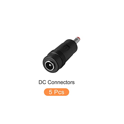 Conector adaptador DC hembra a macho 5.5x2.1mm a 3.5x1.35mm 5 unidades miniatura 5