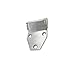 Asymmetric Shaped Heavy-Duty Hinge 304 Stainless Steel Industrial Equipment 1Pcs