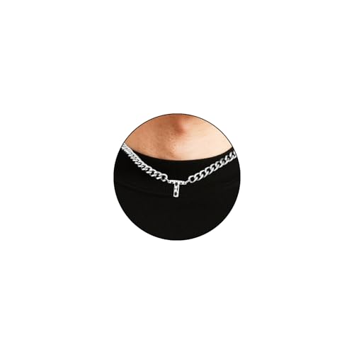 Esirly Soccer Necklaces for Boys Stainless Steel Initial Necklace with Letter A-Z 6.5mm Cuban Chain Gifts for Men Boys