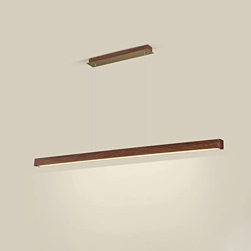 Suspension linéaire japonaise en métal au design épuré pour plafond haut