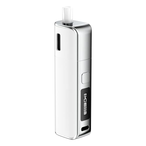 Box Geek'Vape Soul Pod Kit Vape 30 W Batterie 1500mAh Puissance Réglable/Flux d'air Réglable 4 ml Cartouche Soul Pod E-Cigarette Original (Blanc) - No Nicotine