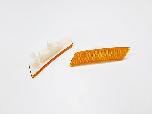 Miniatura 2 de Reflector de marcador lateral de parachoques delantero ámbar 2 piezas para VW Beetle 2012-2019