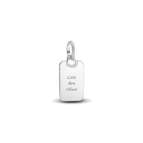 Charm colgante Pandora ME 398611C00 rectangular