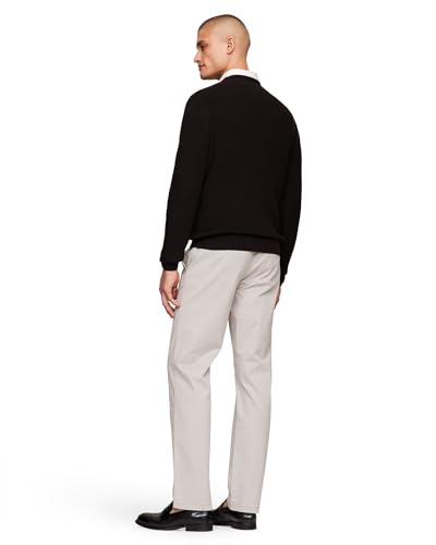 Image of Tommy Hilfiger Men's Waffle Knit Crewneck Sweater Lightweight Pullover, Also Available in Big & Tall